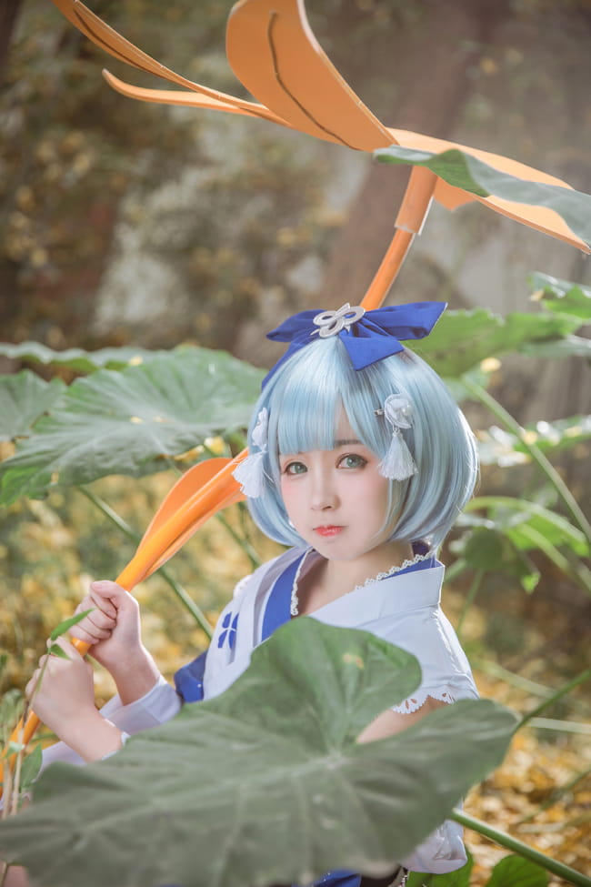 网易手游阴阳师 莹草丹枫秋意 cosplay(1)