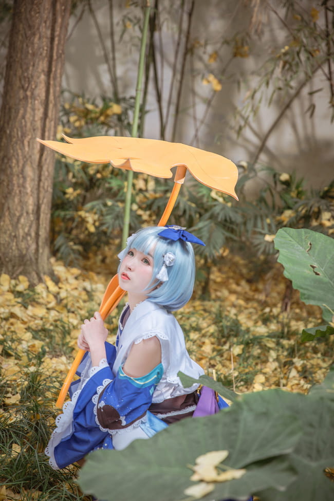 网易手游阴阳师 莹草丹枫秋意 cosplay(1)