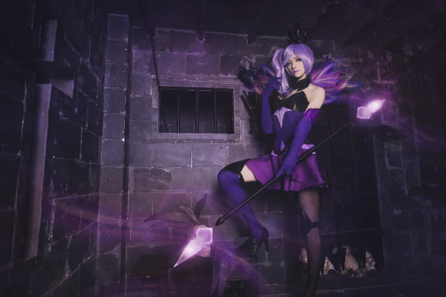 lol 光辉女郎大元素使暗属性 cosplay(1)