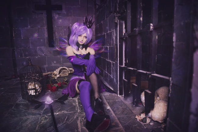 lol 光辉女郎大元素使暗属性 cosplay(1)