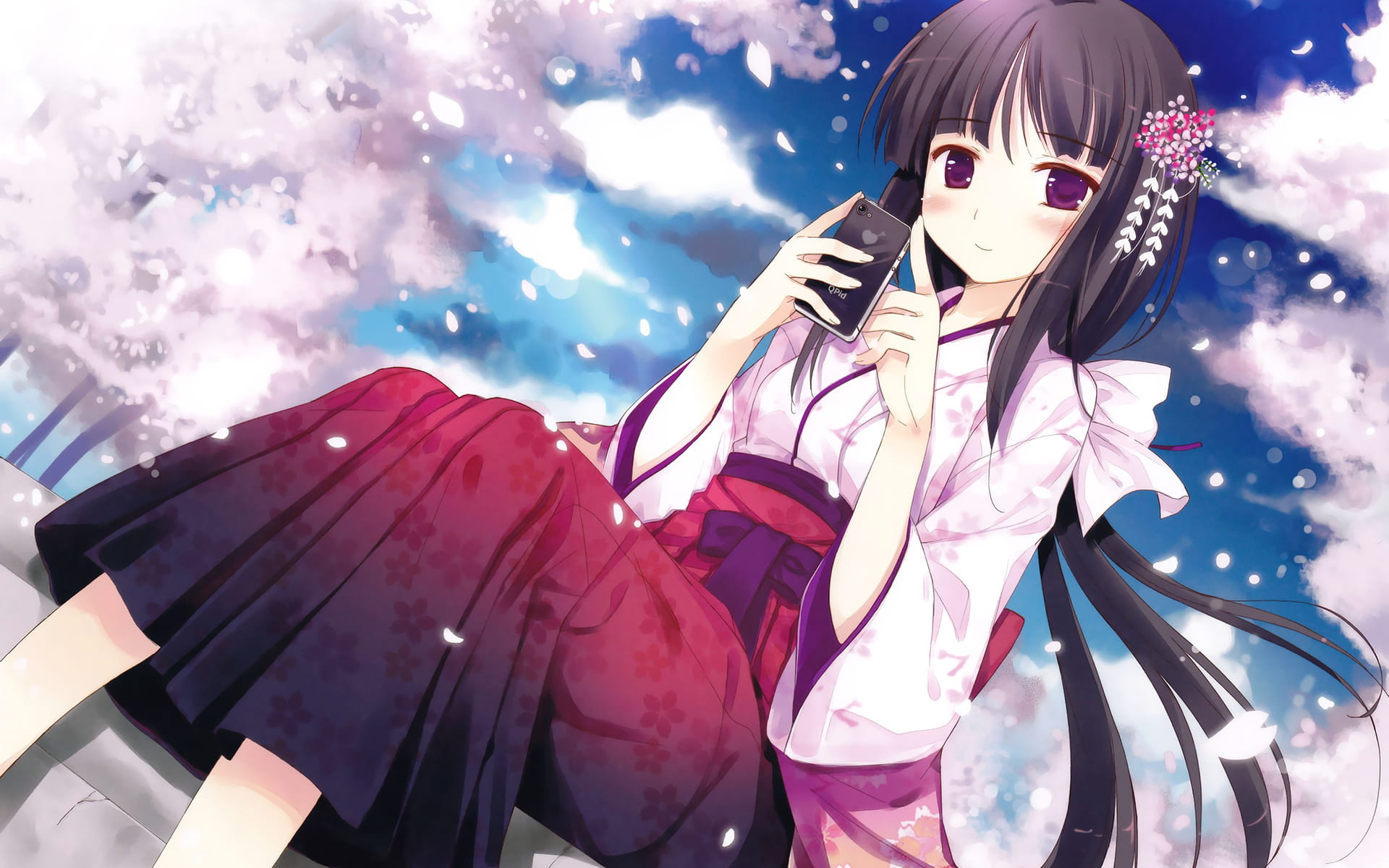 粉色系动漫少女私图 动漫壁纸下载(1)