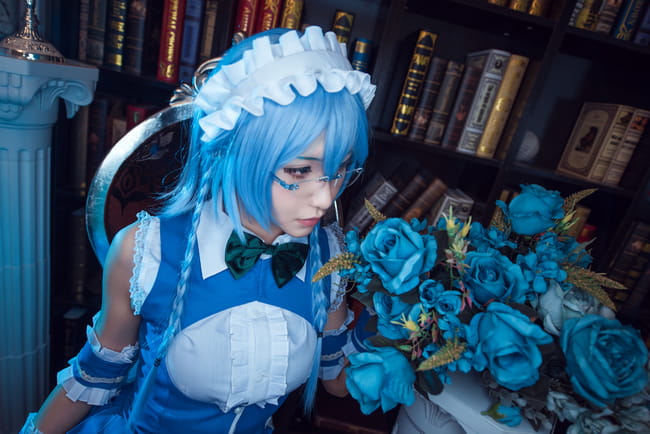 东方眼镜乡 十六夜咲夜 cosplay(1)