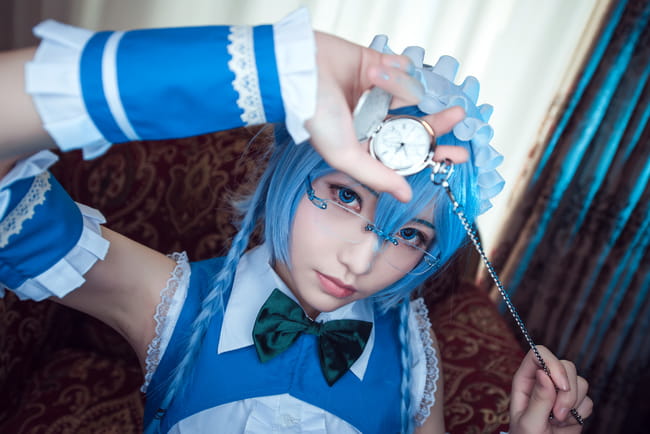 东方眼镜乡 十六夜咲夜 cosplay(1)