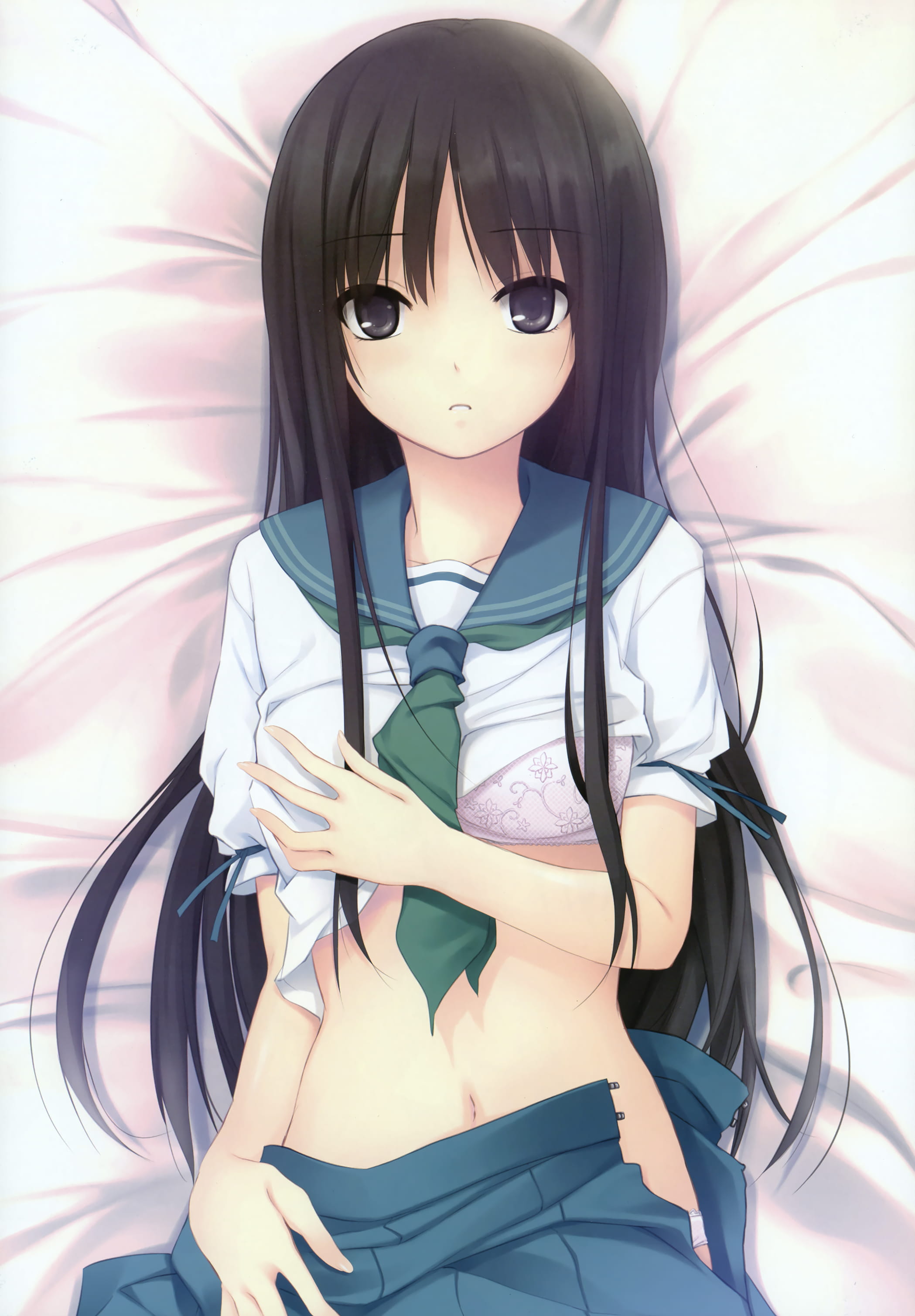 黑长直小姐姐 手机壁纸精选(1)