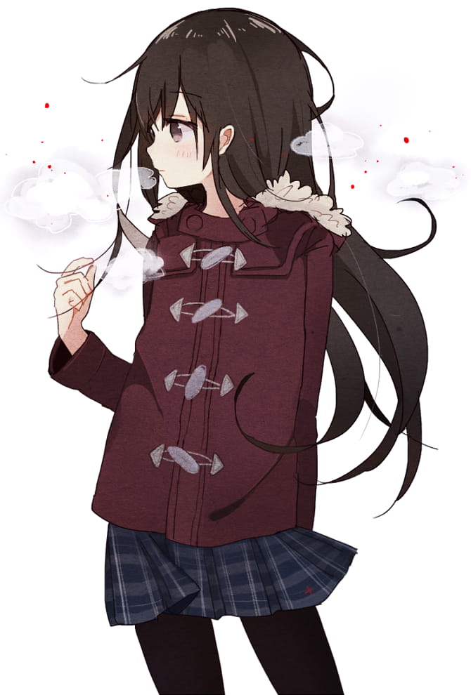 黑长直小姐姐 手机壁纸精选(1)