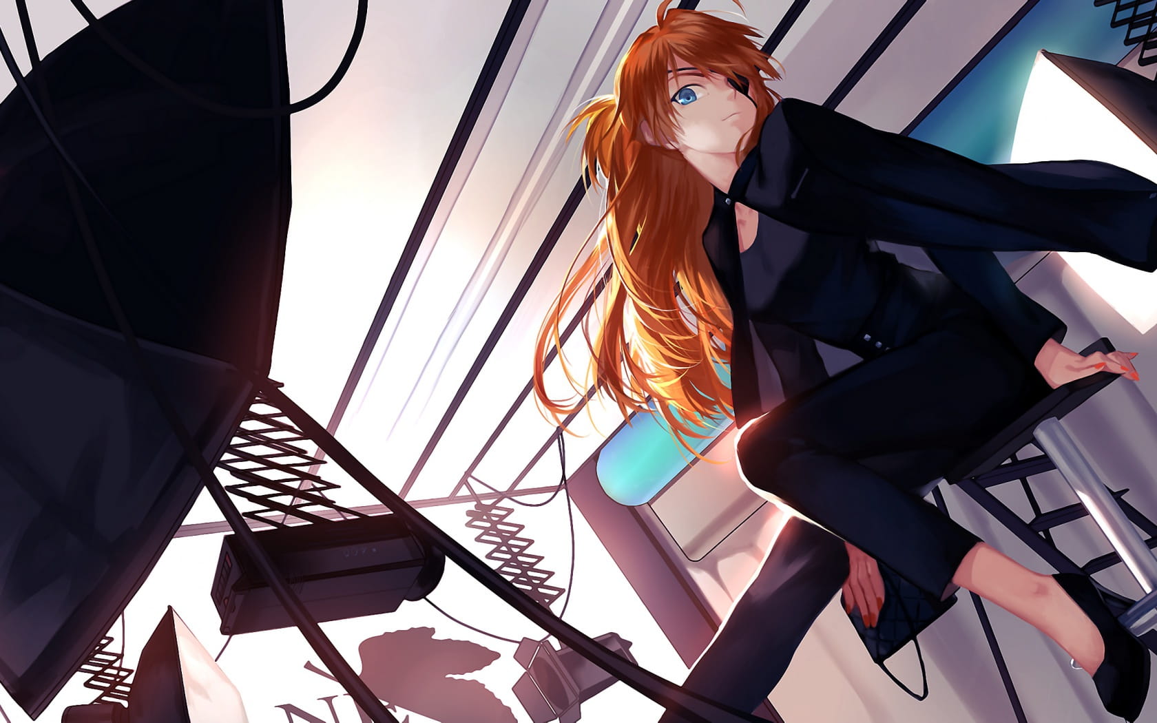 穿着战服的少女 明日香电脑壁纸(1)