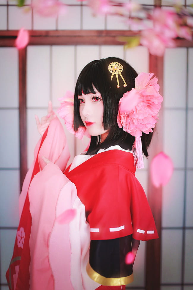 春樱为妖 阴阳师奶妈樱花妖绝美cos