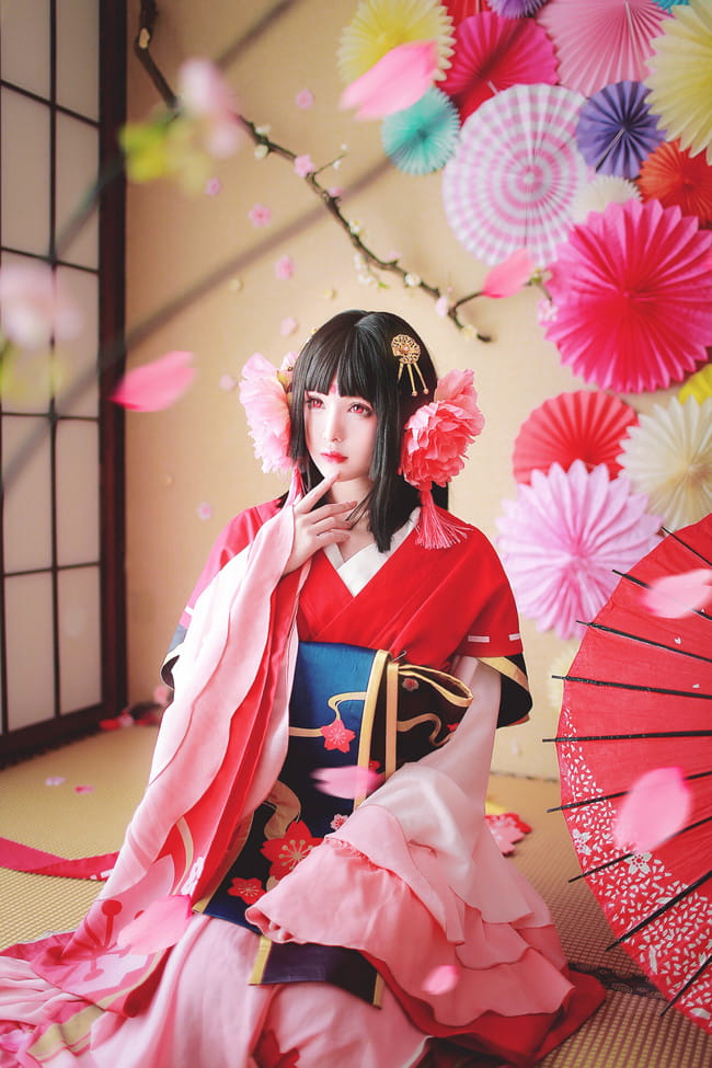 春樱为妖 阴阳师奶妈樱花妖绝美cos