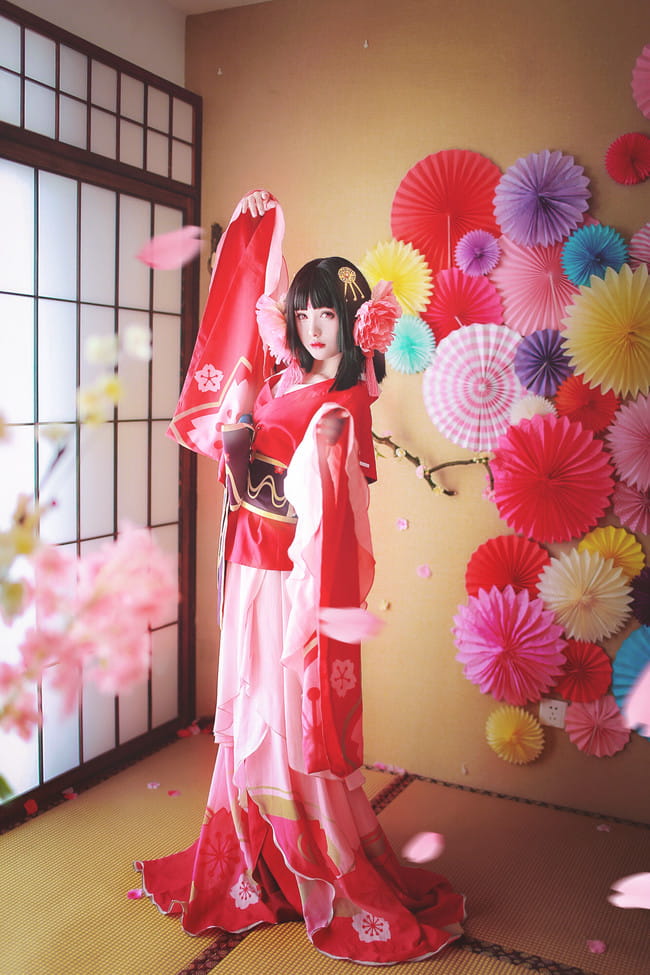 春樱为妖 阴阳师奶妈樱花妖绝美cos