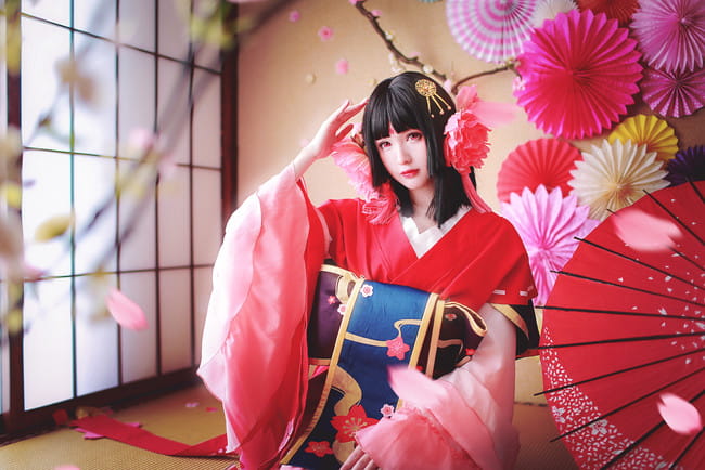 春樱为妖 阴阳师奶妈樱花妖绝美cos