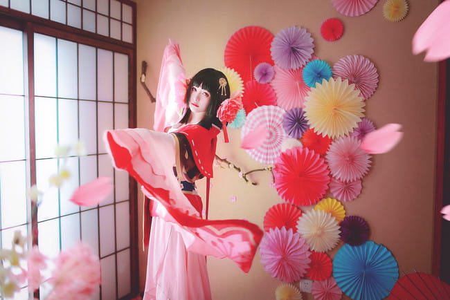 春樱为妖 阴阳师奶妈樱花妖绝美cos