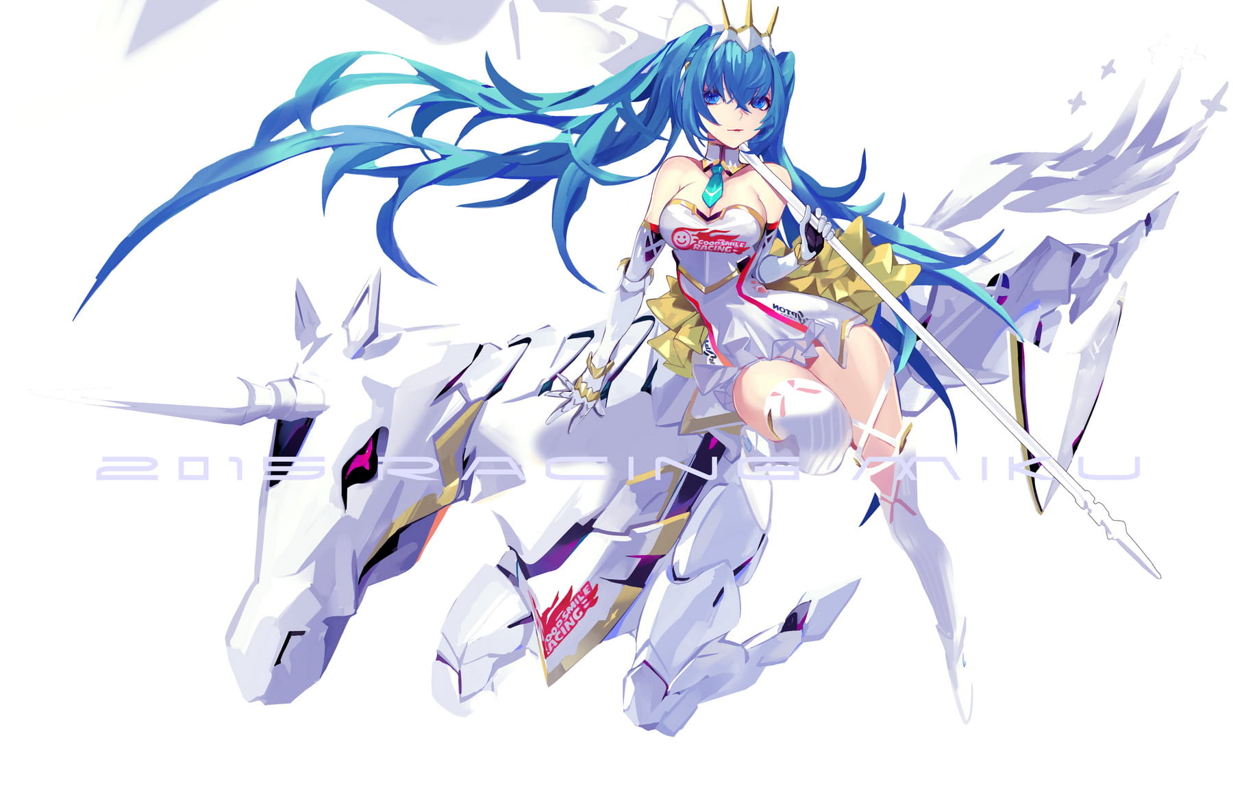 赛车女郎初音未来 电脑壁纸下载(1)