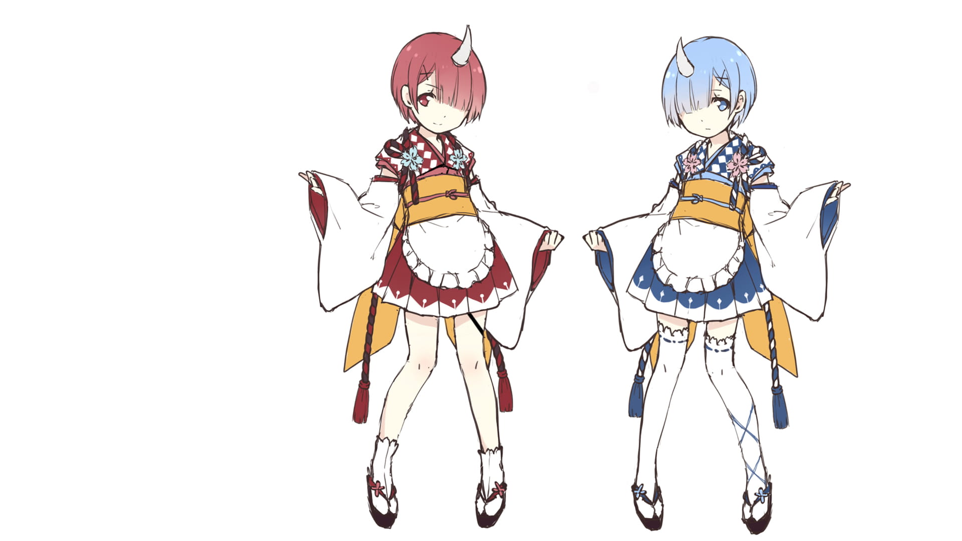 从零开始的异世界生活蕾姆双子电脑壁纸下载(1)