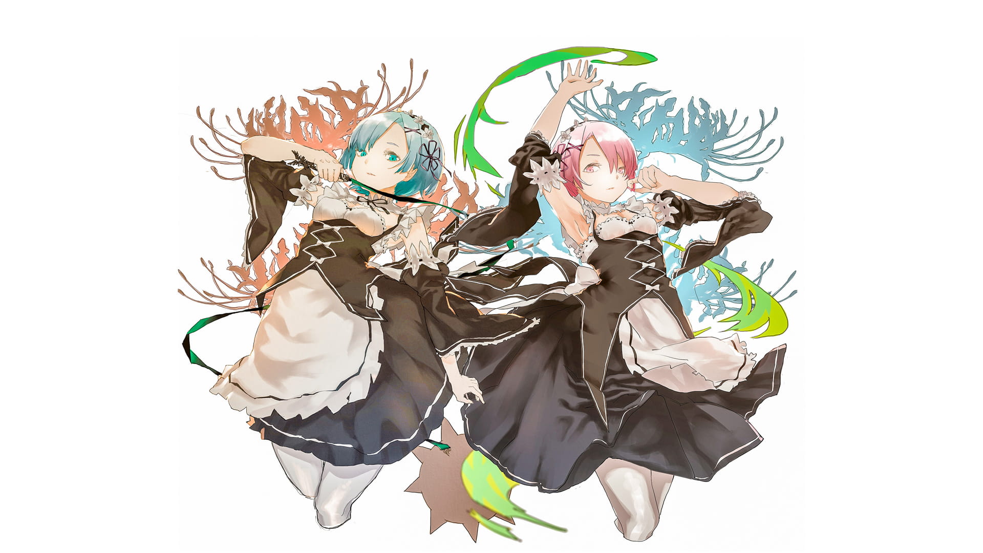 从零开始的异世界生活蕾姆双子电脑壁纸下载(1)