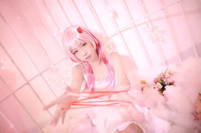 歌姬少女楪祈 清纯白裙COS