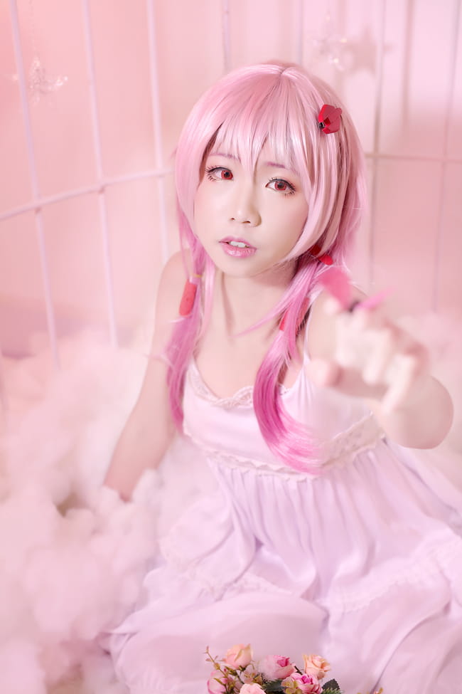 歌姬少女楪祈 清纯白裙COS