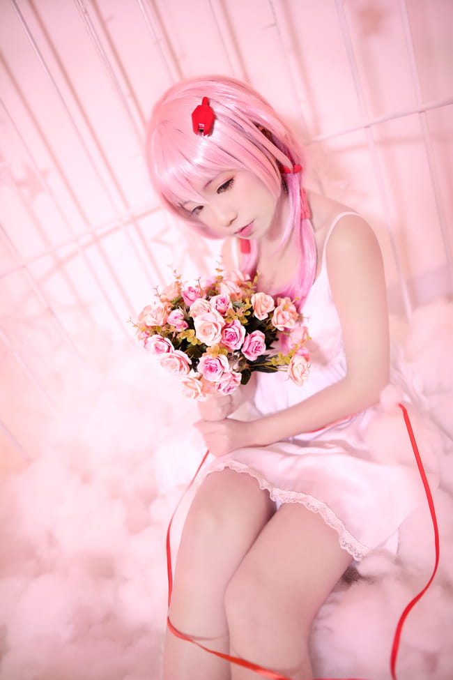 歌姬少女楪祈 清纯白裙COS