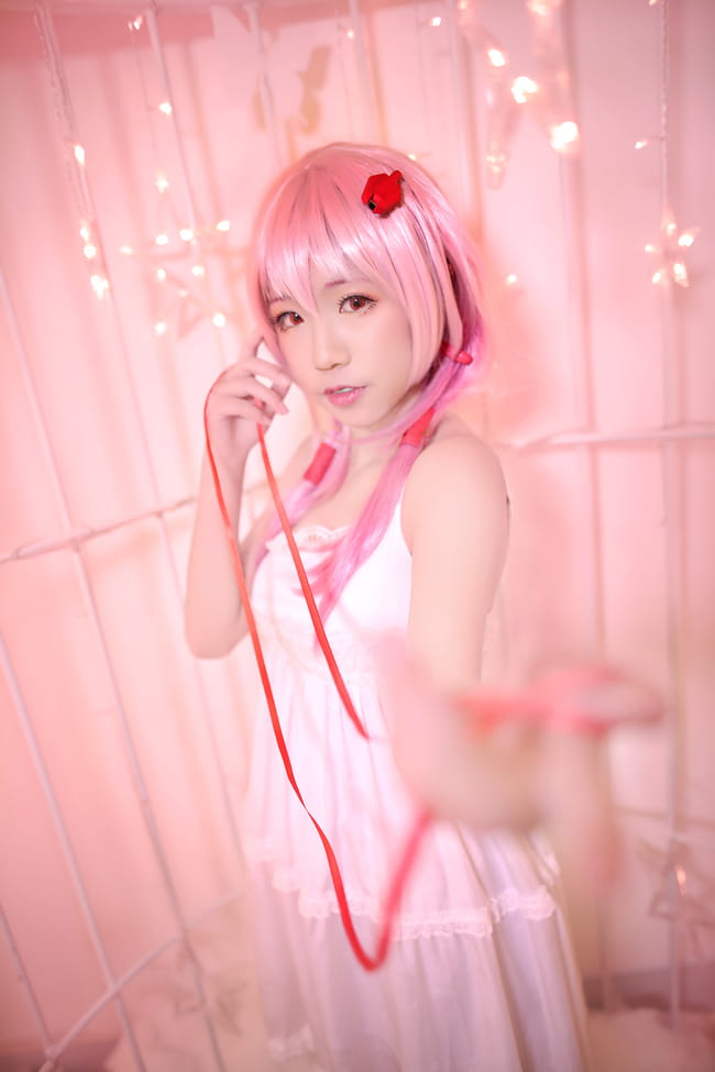 歌姬少女楪祈 清纯白裙COS