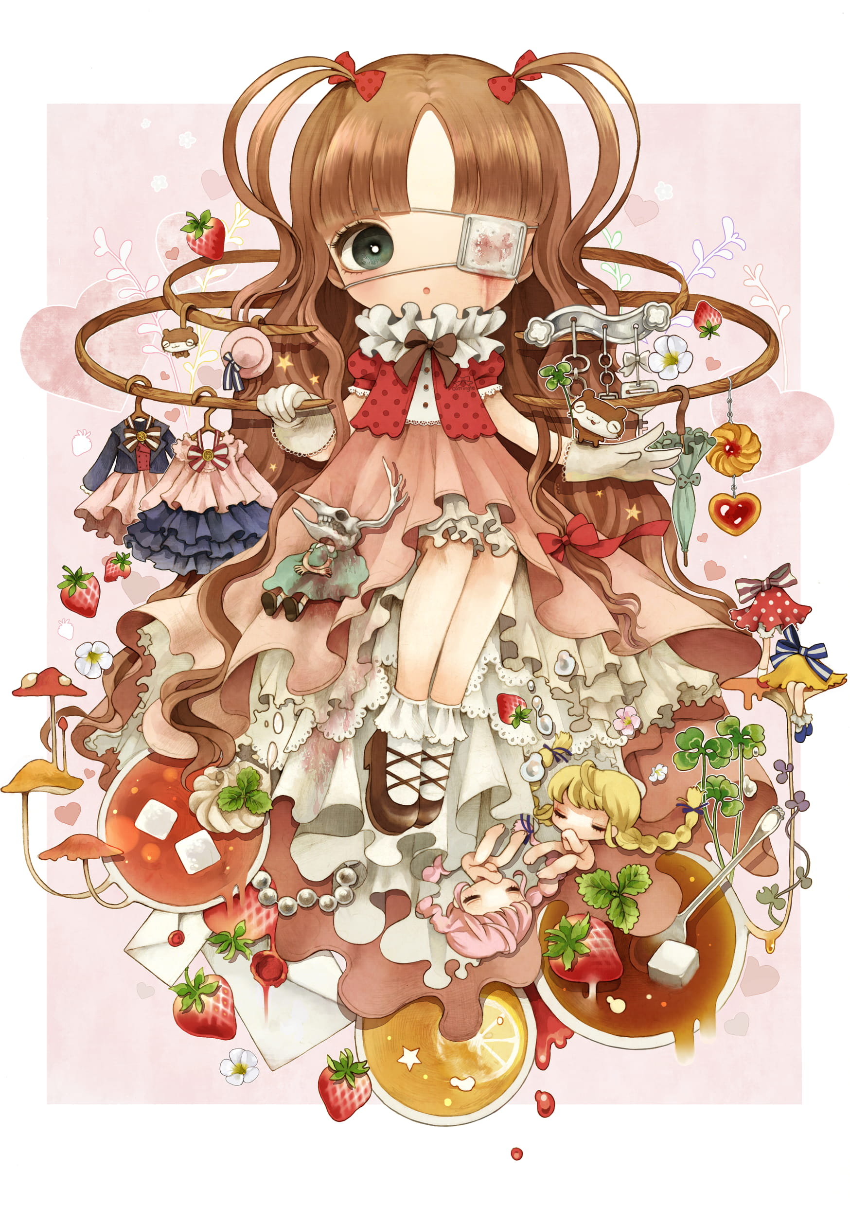 原创人物系列 哥特小萝莉手机壁纸(1)