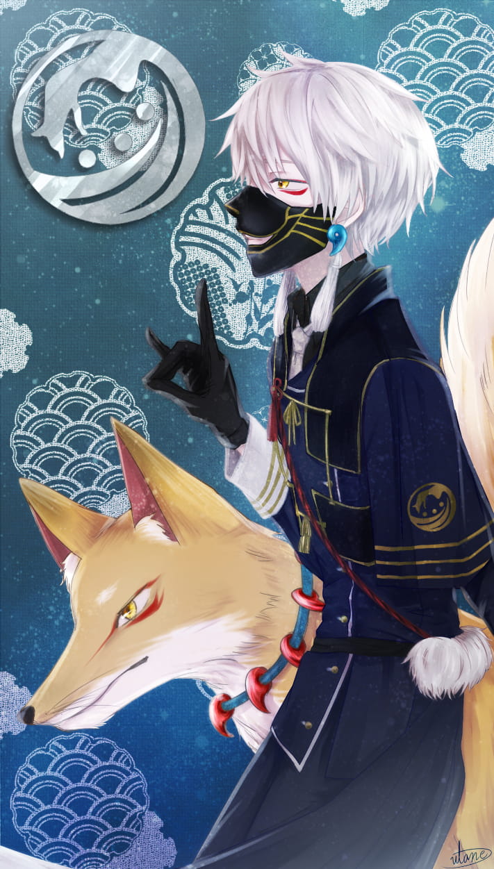 刀剑乱舞害羞腹黑的鸣狐 手机壁纸图集(1)