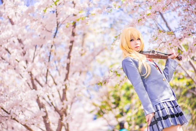 再也没有你的春天 就要来了 四月是你的谎言 宫园薰cosplay(1)