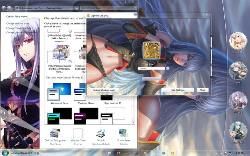 战场的的女武神 塞露贝利亚·布蕾斯 Win7电脑主题下载