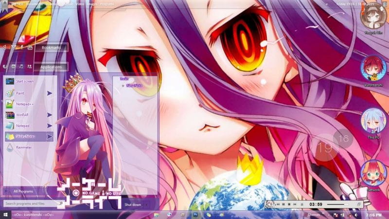 NO GAME NO LIFE游戏人生 win8电脑主题下载