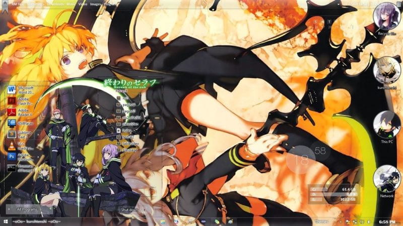 终结的炽天使 win8电脑主题下载