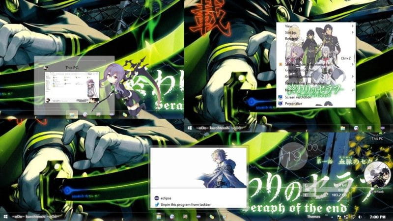 终结的炽天使 win8电脑主题下载