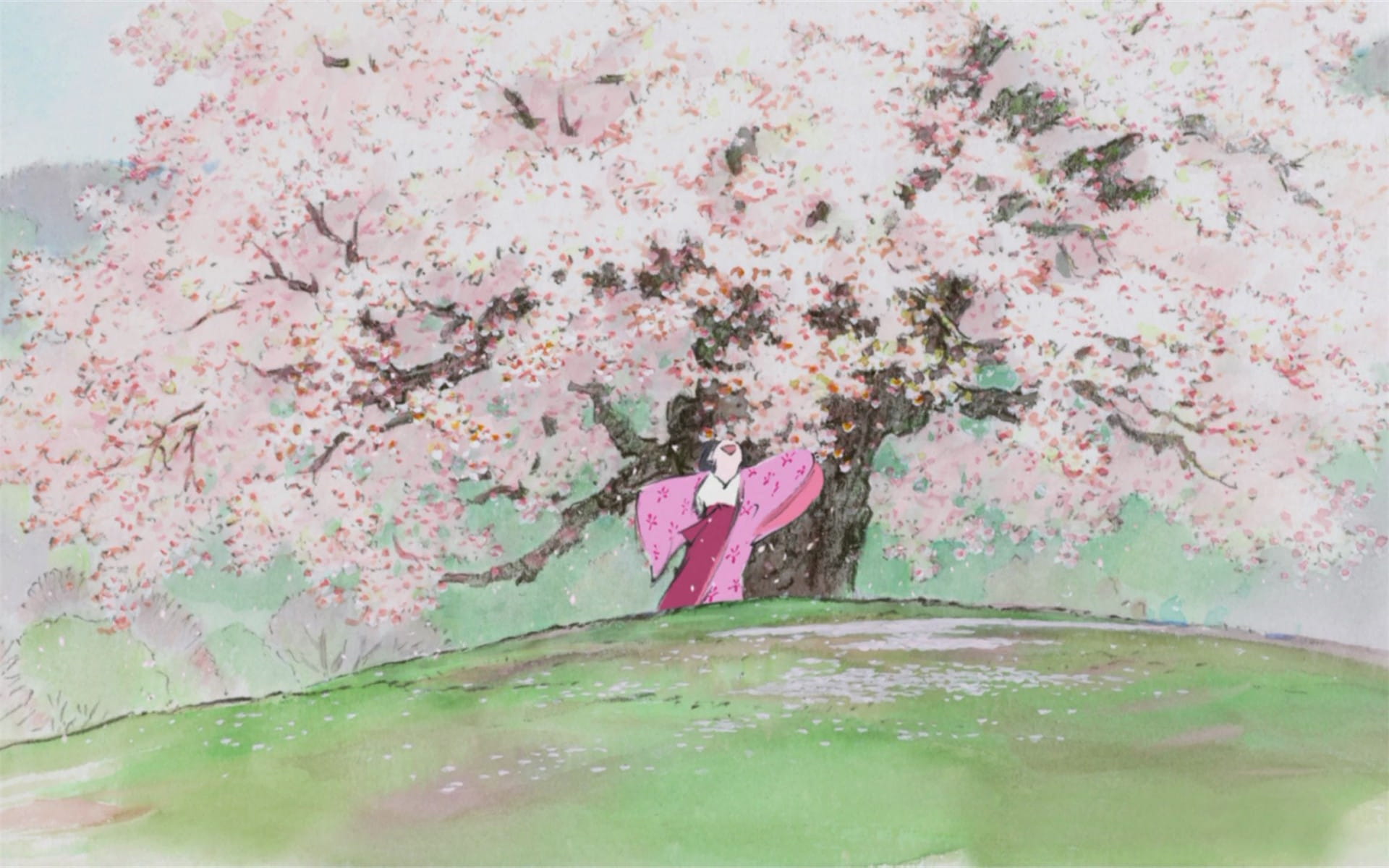 辉夜姬物语 动漫高清电脑壁纸下载(1)