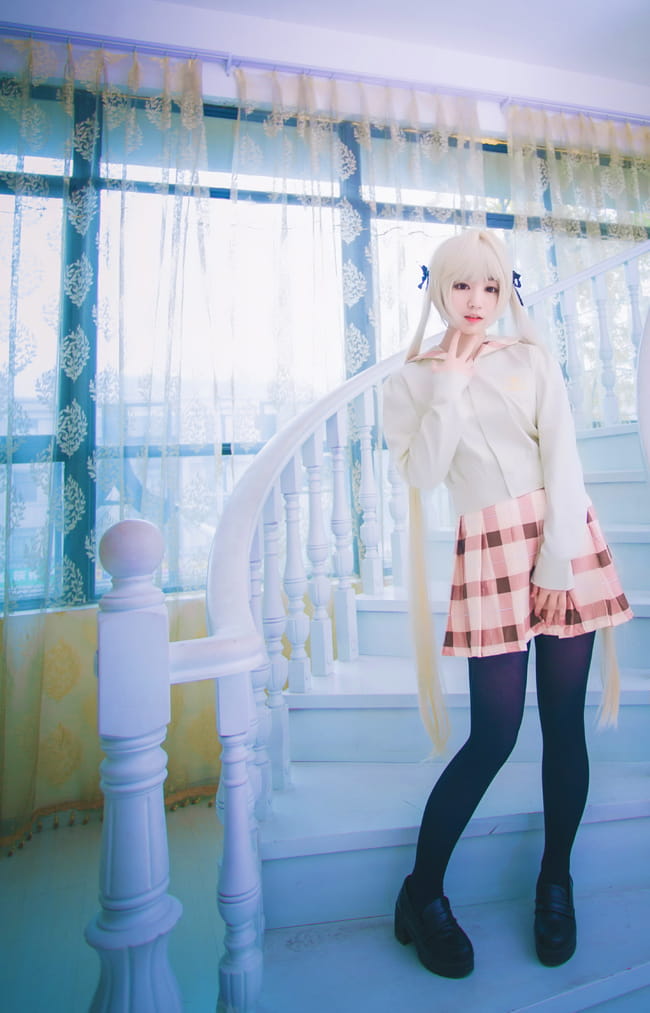 清纯少女 春野野穹日常COS