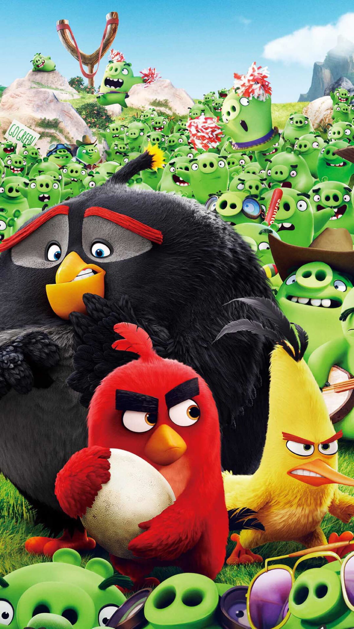 智斗大猪头 愤怒的小鸟手机壁纸