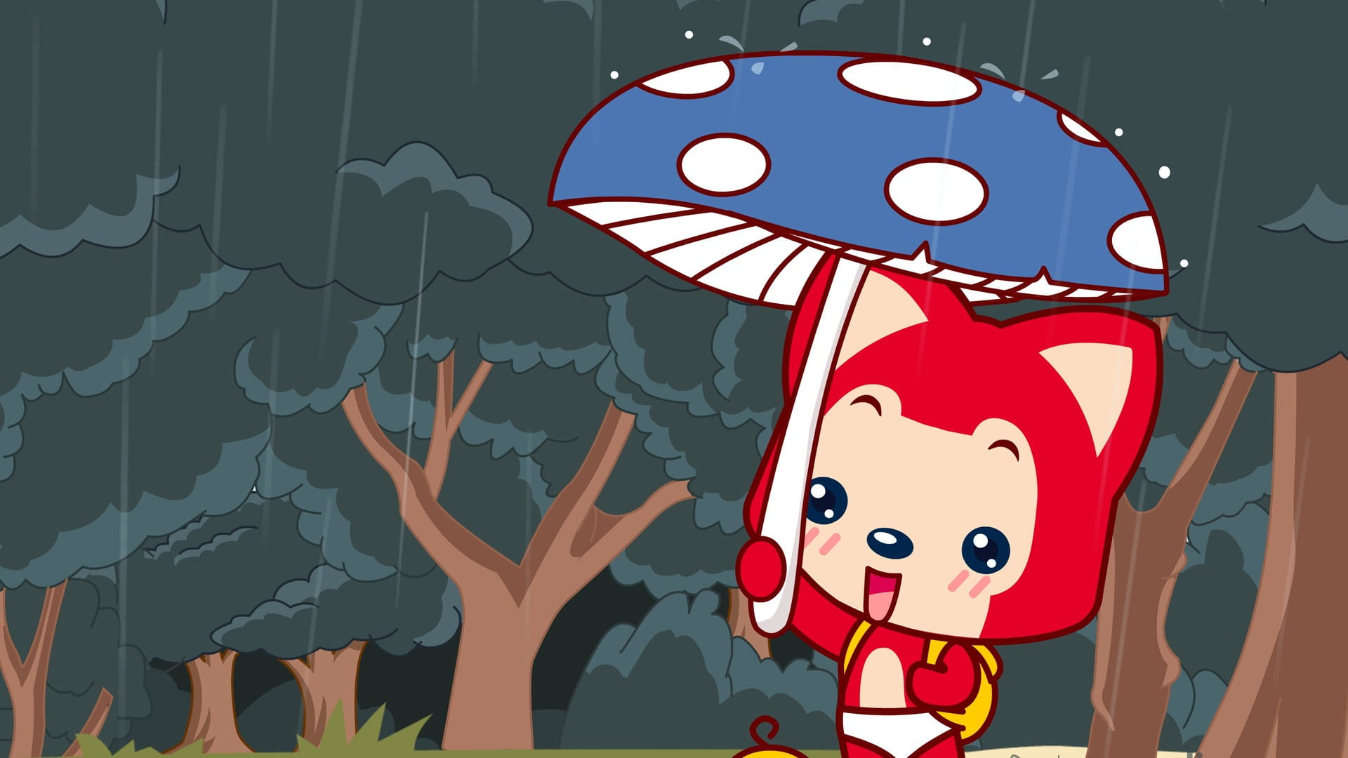 阿狸可爱的小狐狸桌面壁纸