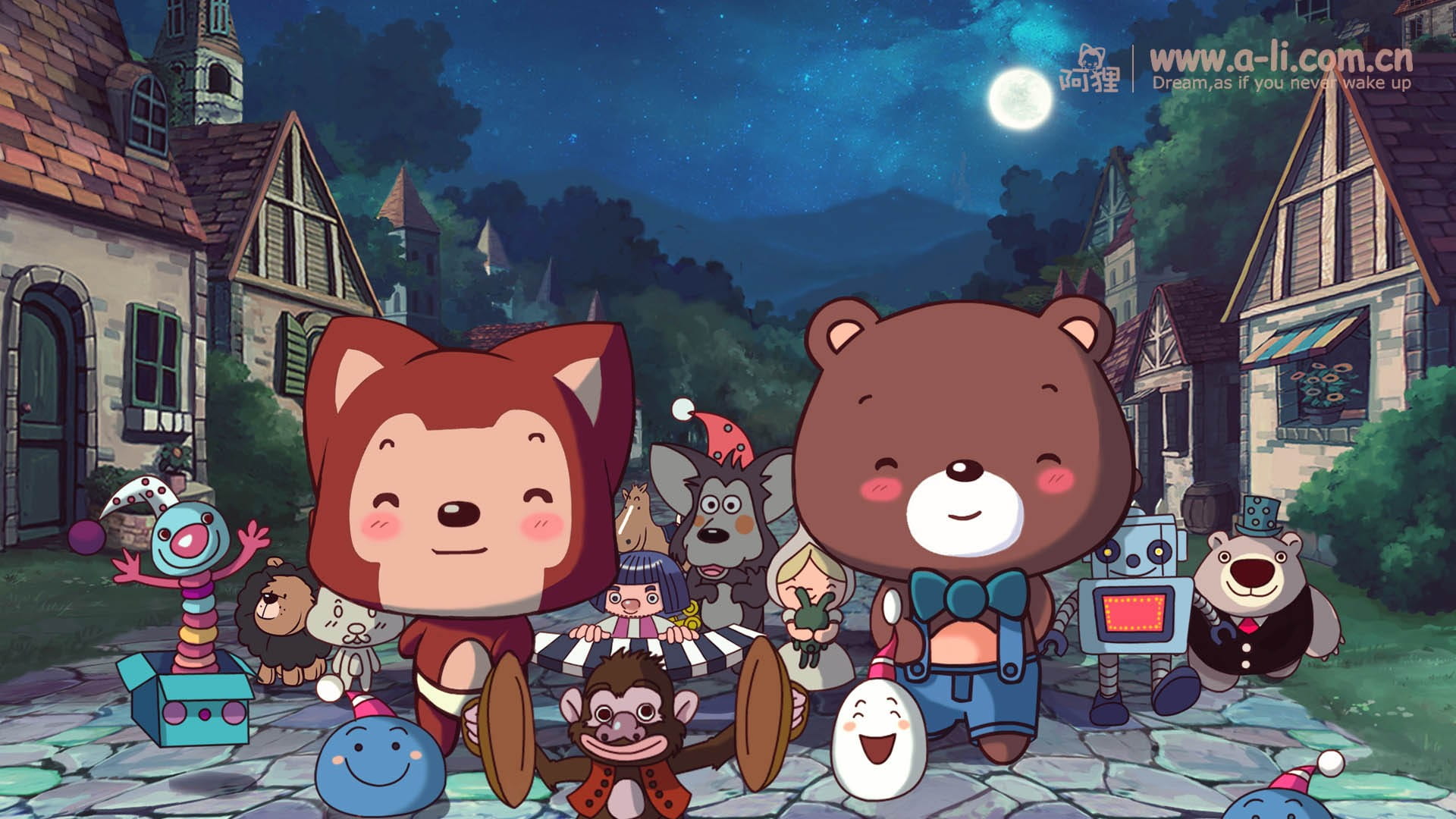 阿狸可爱的小狐狸桌面壁纸