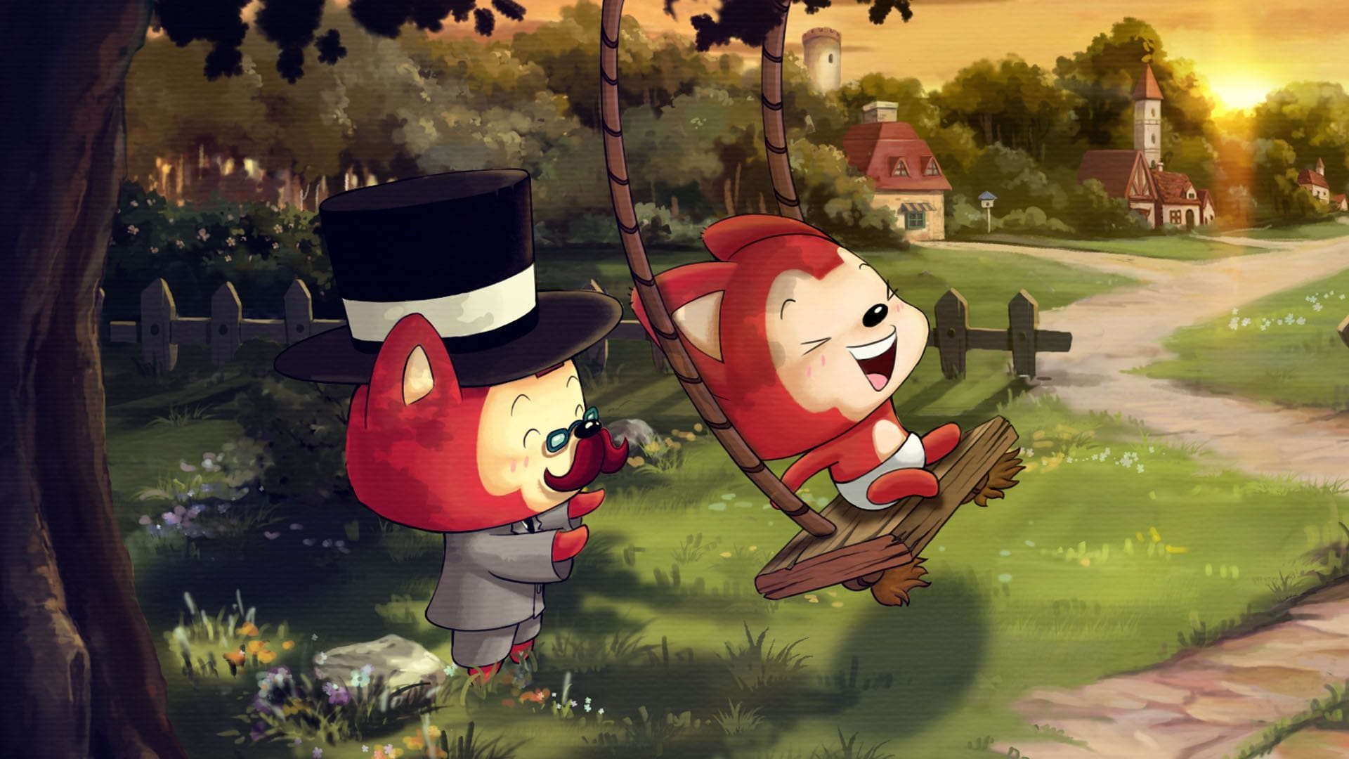 阿狸可爱的小狐狸桌面壁纸