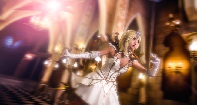 光辉女郎拉克丝 终极皮肤光元素使COS