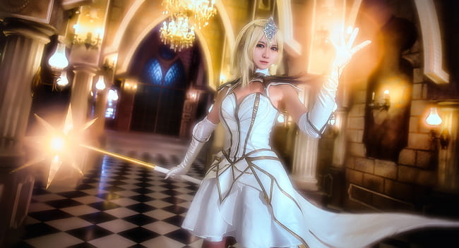 光辉女郎拉克丝 终极皮肤光元素使COS