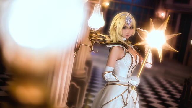 光辉女郎拉克丝 终极皮肤光元素使COS