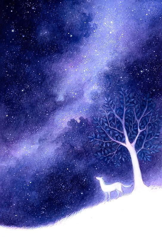 绘制最美夜空 手绘系列星空手机壁纸