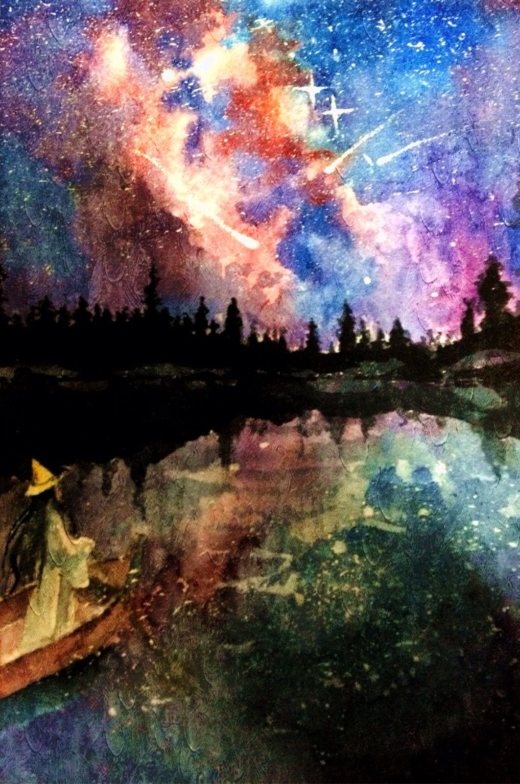 绘制最美夜空 手绘系列星空手机壁纸