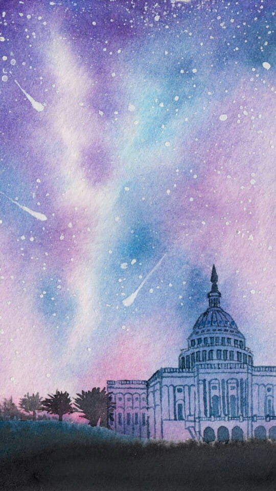 绘制最美夜空 手绘系列星空手机壁纸