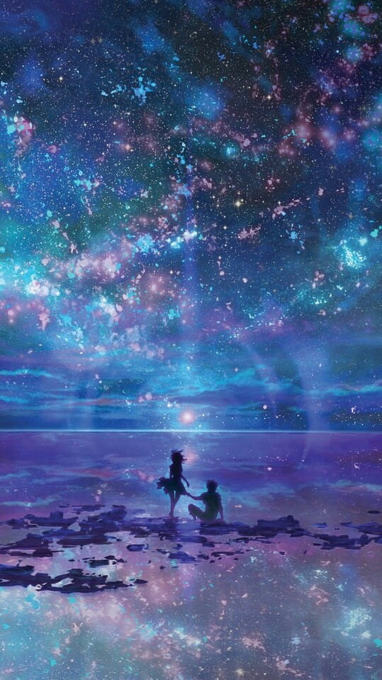 绘制最美夜空 手绘系列星空手机壁纸