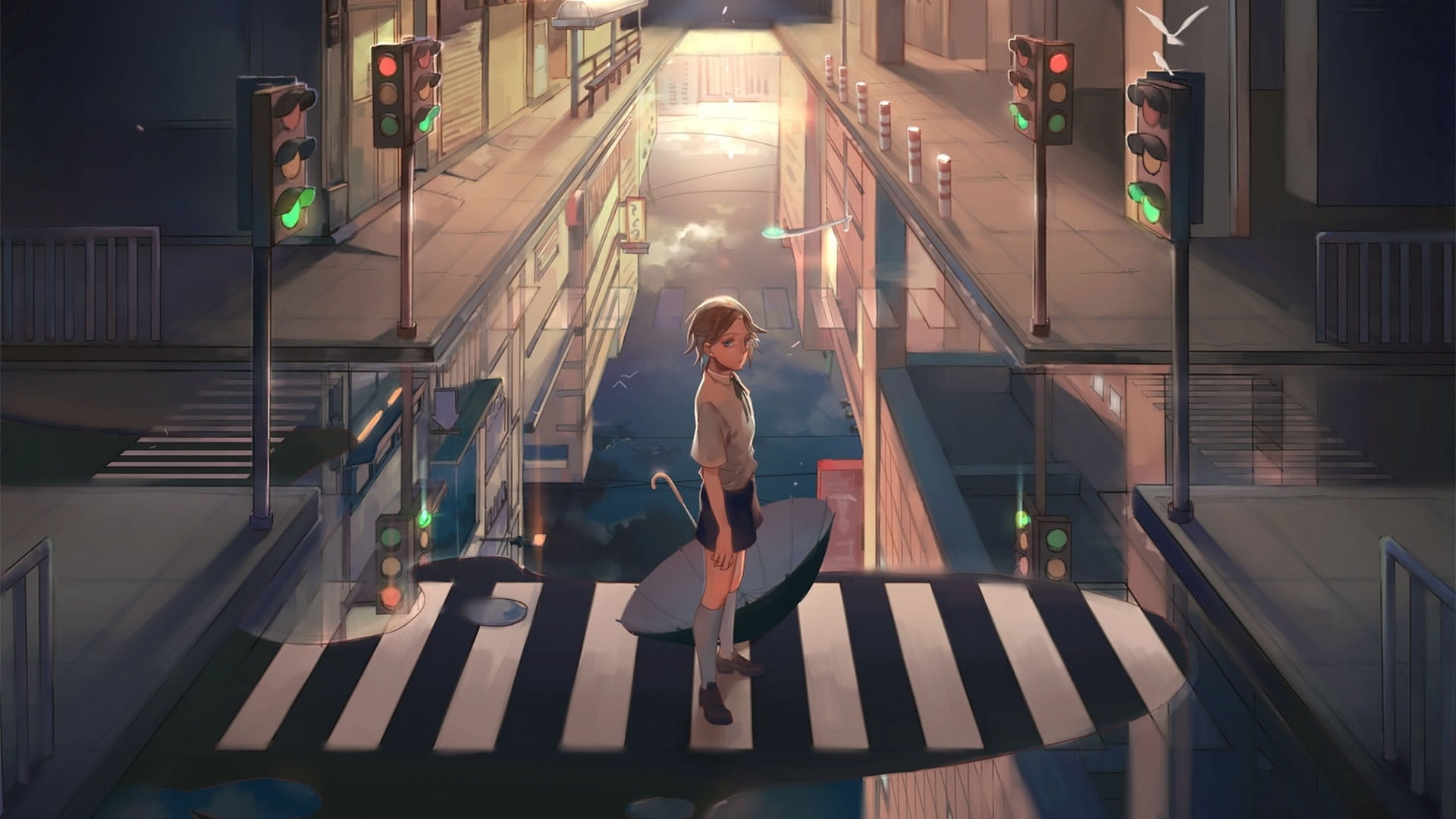 动漫里的唯美日式场景电脑桌面壁纸(1)