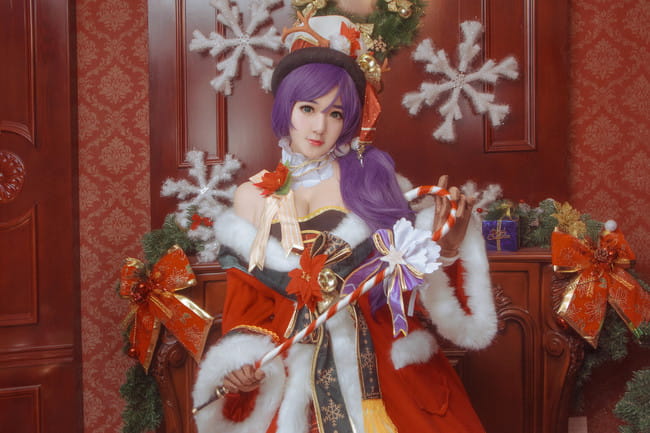 大魔王东条希 圣诞装COS