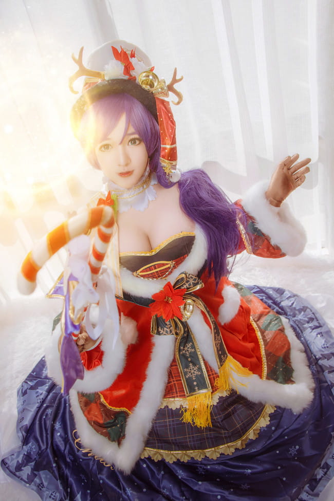大魔王东条希 圣诞装COS