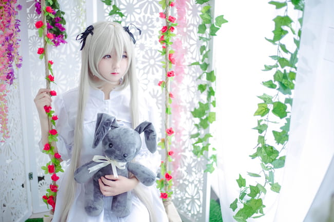 缘之空软萌少女 春日野穹COS