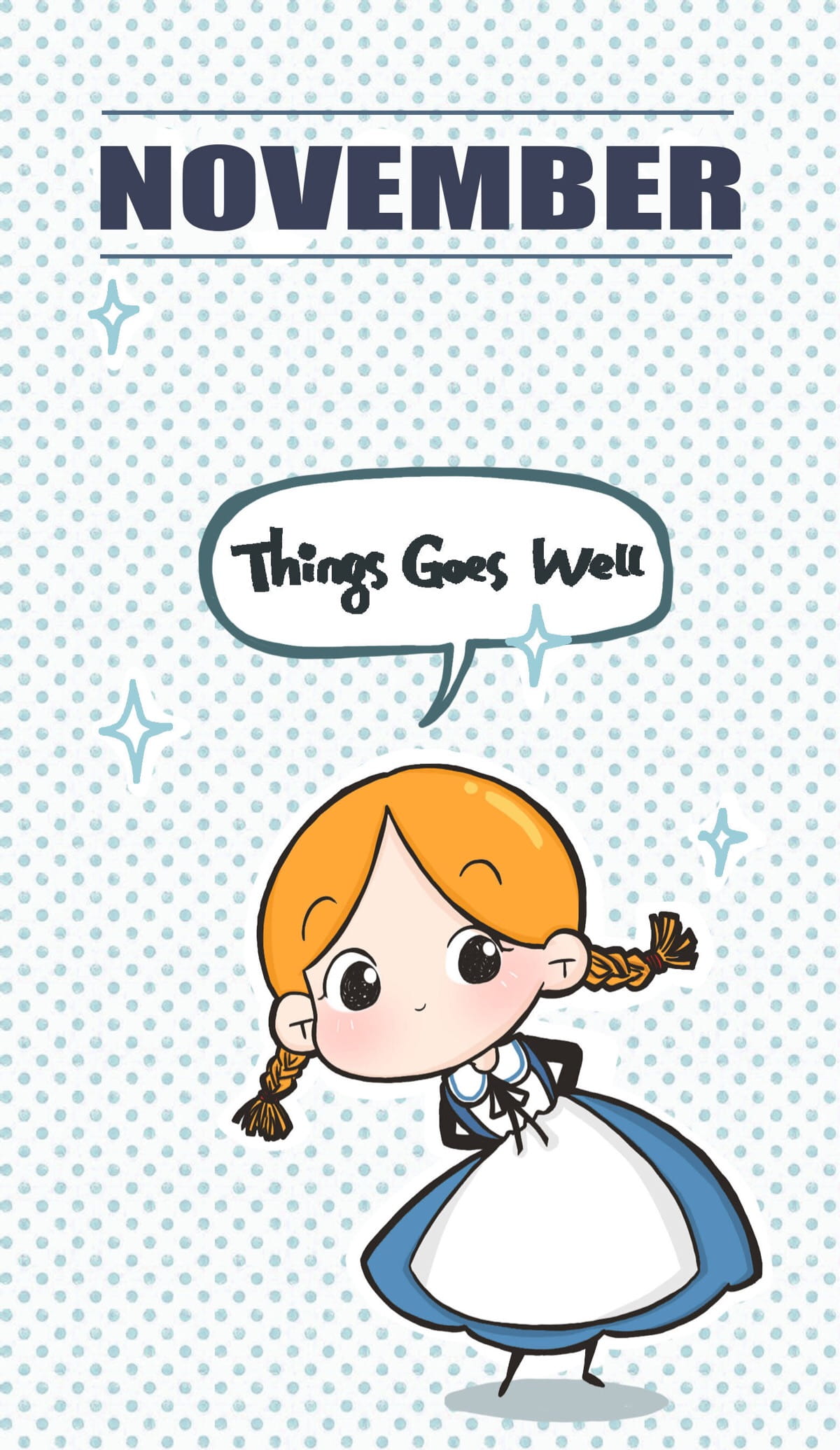 可爱卡通女生系列 手机壁纸