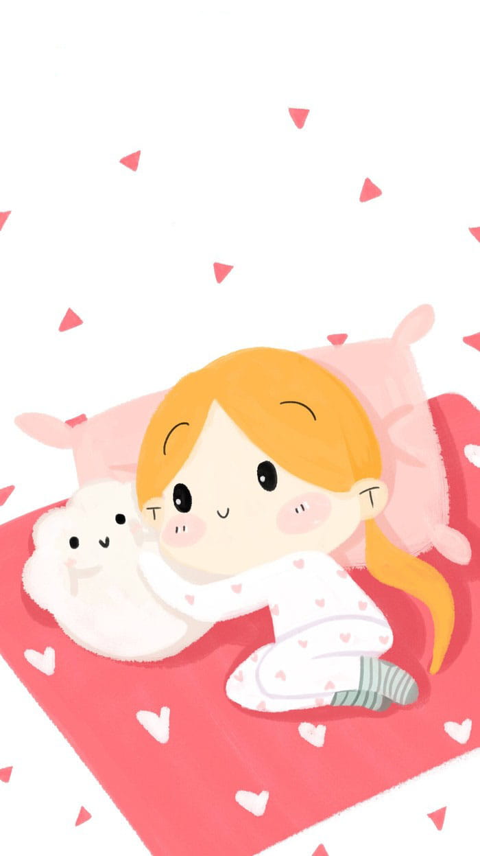 可爱卡通女生系列 手机壁纸