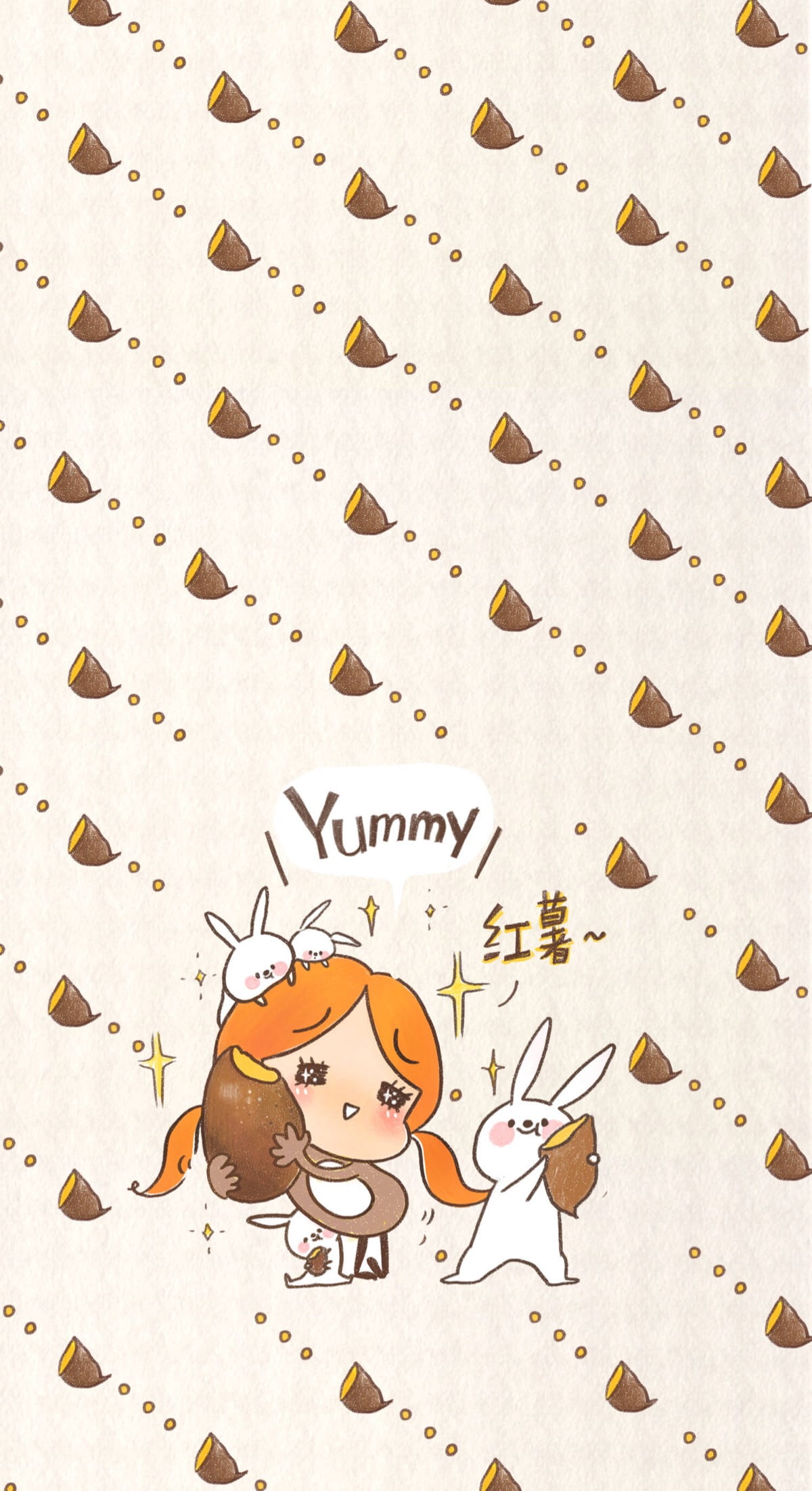 可爱卡通女生系列 手机壁纸