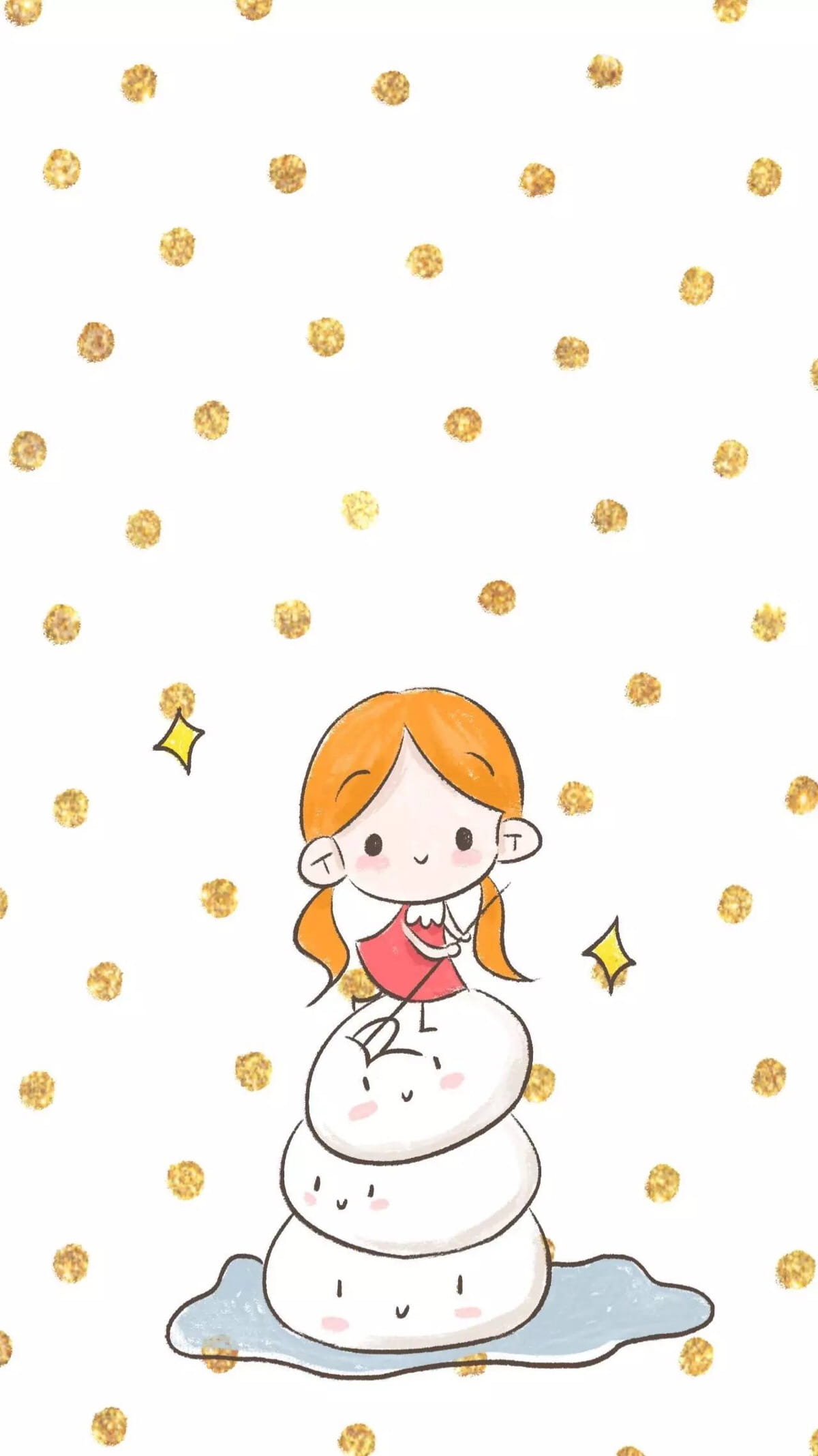 可爱卡通女生系列 手机壁纸